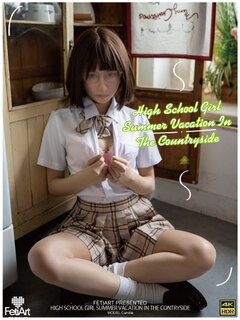 High School Girl Summer Vacation In The Countryside